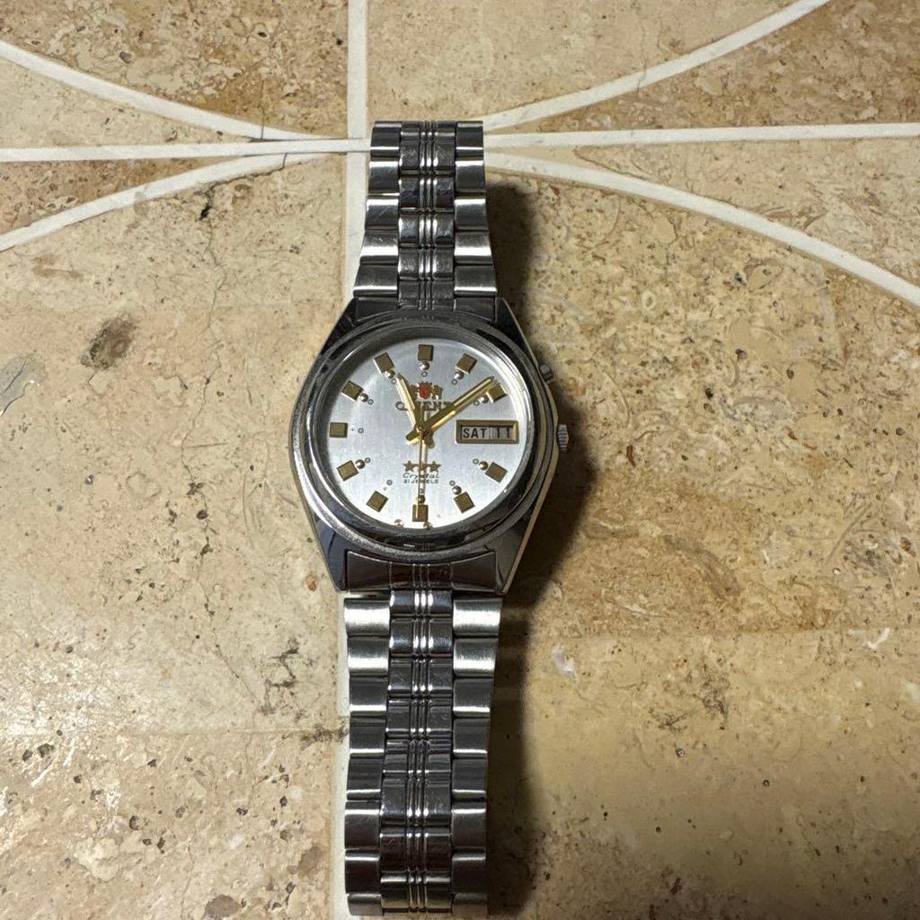 Used ORIENT 3 star automatic winding operation confirmed Everything shown in the photo is