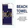 Baltimore Ravens Logotyck Tryckt Strandhandduk, Stor Mjuk Snabbtorkande Handduk för Strand Camping Simning
