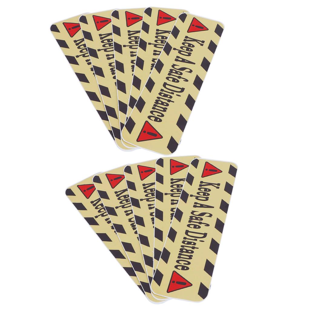 2 Set Distancing Floor Warning Decals Safety Floor Sign Marker for Mall School Public Area