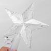Lighted LED Lighted Star Transparent Christmas Treetop Light Xmas Light Ornaments  Holiday