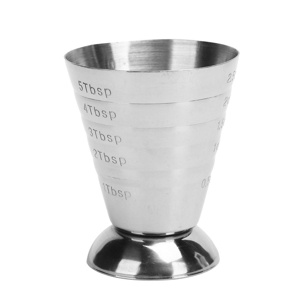 Misurino in acciaio inossidabile con bilancia Jigger multifunzionale per cocktail, misurino da un'oncia per bar
