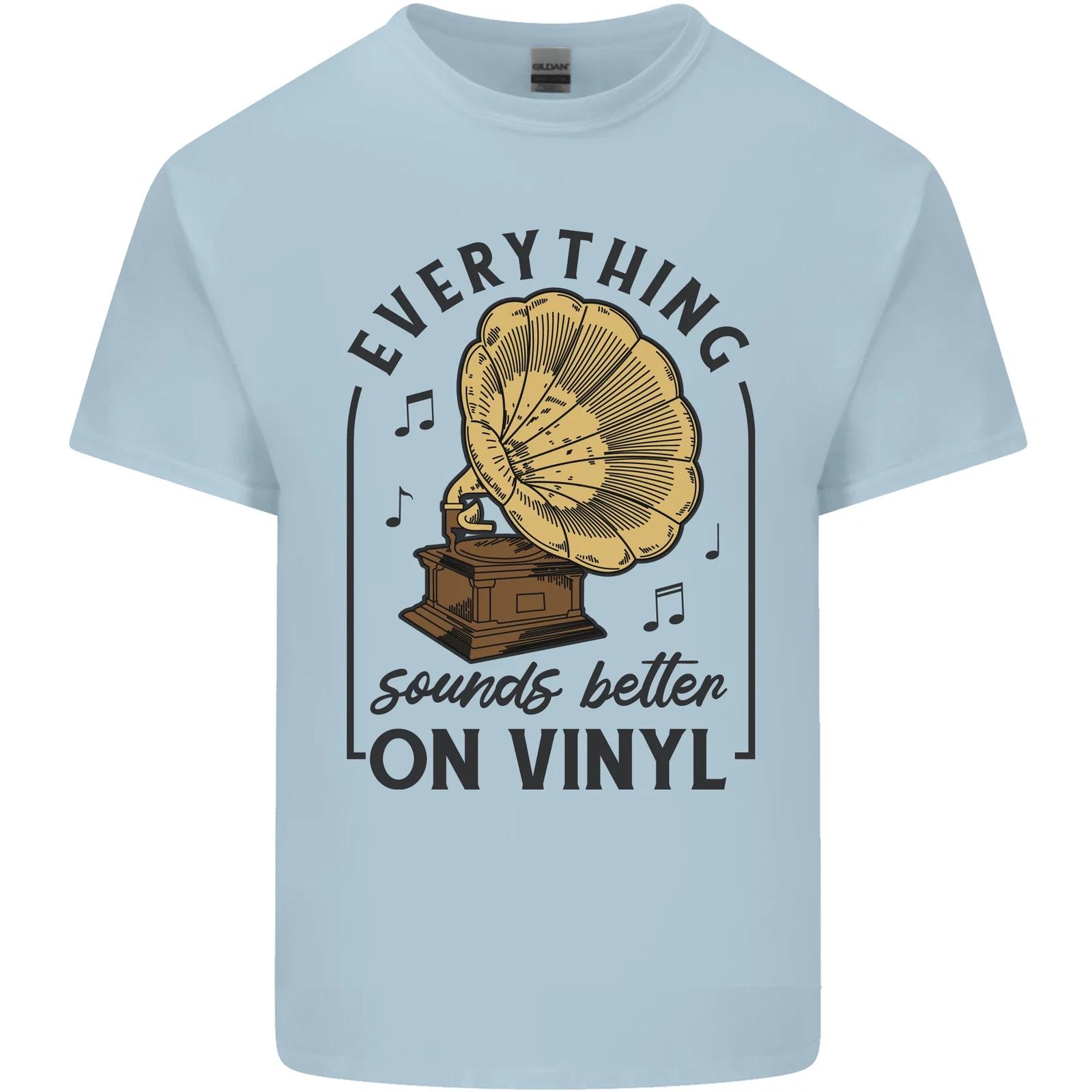 Music Sounds Better on Vinyl Records DJ Kids T-Shirt Childrens 2XL