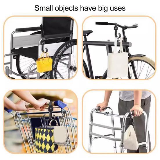 Electric Bike Hook Strong Load-bearing Adjustable Fastener Tape Design Simple Installation Multifunctional Universal Double Hook