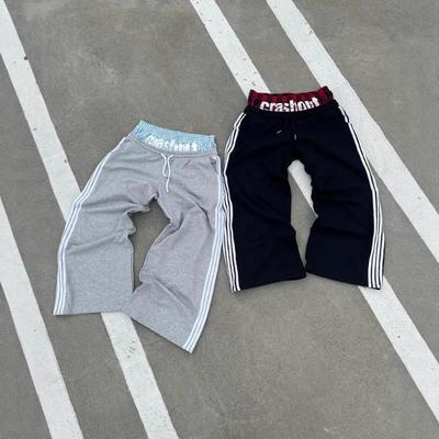 European and American Hip-hop Street Y2K Double Waisted Casual Sports Style Fashionable and Personalized Men's and Women's Pants