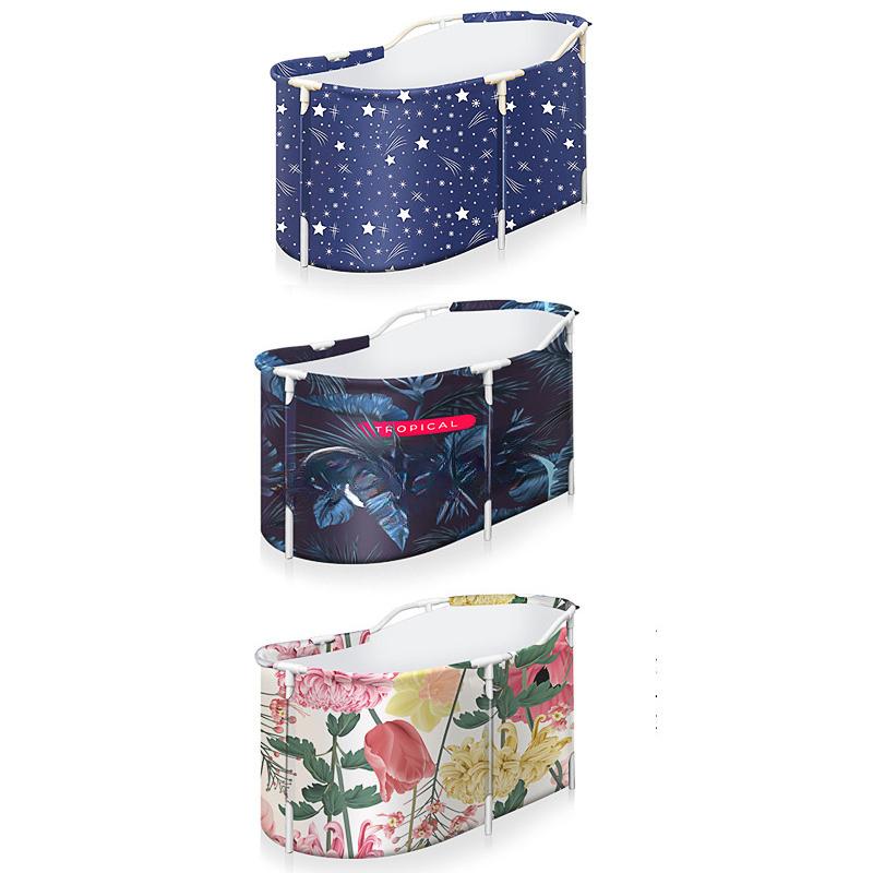 47.2x27.6x23.6 inch 100-150L 3 Styles Water Tub Outdoor Indoor Portable Adult Spa Bath Folding Bathtub