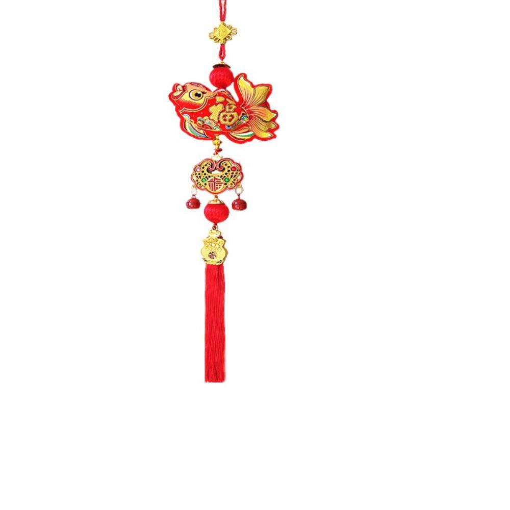 Creative Lucky Character Hanging Ornaments Reusable Spring Festival Pendant  Chinese New Year