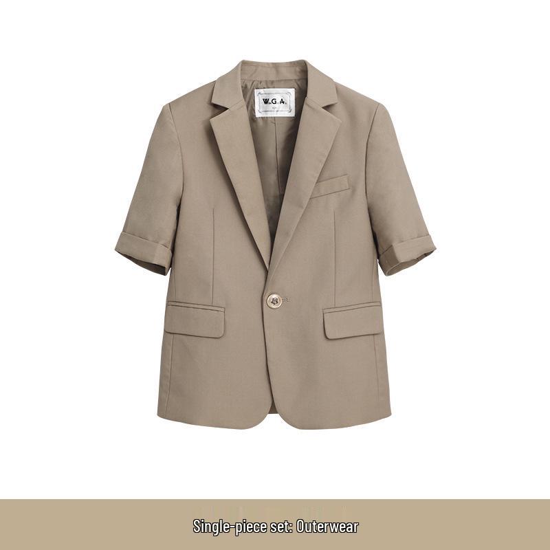 

Униформа для детского сада в стиле Британской академии с коротким рукавом - Весенне-осенний детский набор для выступлений 120 cm