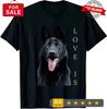 Schwarzes Schäferhund Shirt Schäferhund Mama Papa Liebe Schwarzes T-Shirt