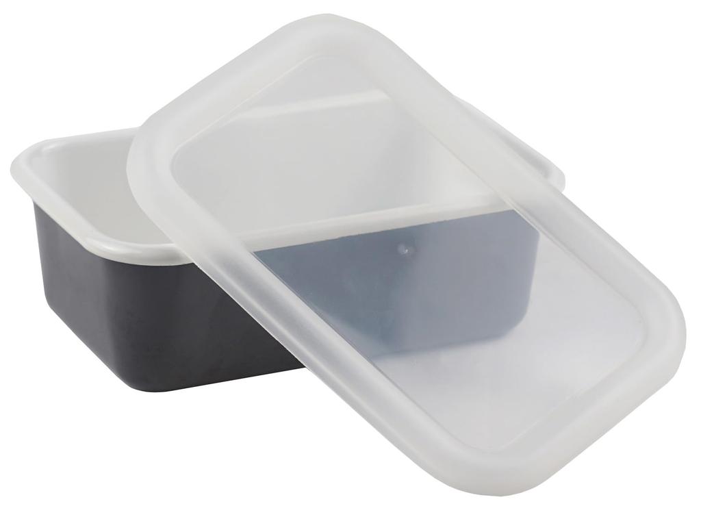 Fuji Enamel Shallow Square Containers Set of 3 X X 2 Cool Gray Freezer Safe Resistant Temperature Main Unit Oven Safe 2 S 1 L Size 1.35L 1, 0.45L
