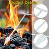 Barbecue Fire Awl Stainless Steel Reusable Portable Outdoor Camping Cooking Tool for Fireplace