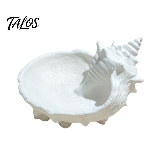 Gift for DIY Craft Lovers Conch Catchall Tray, Unique Detailed Texture, 3D Print Ocean Theme Handmade Home Decor Accessories Container, Durable