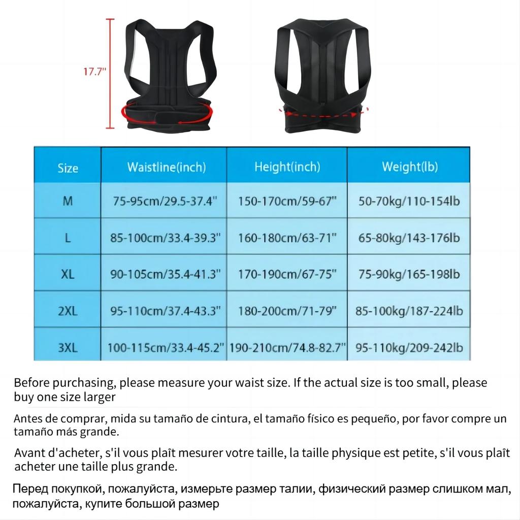 Back Posture Correction Adult Back Support Shoulder Braces Health Support Corset Back Belt Reinforcement Belt Hot Heat