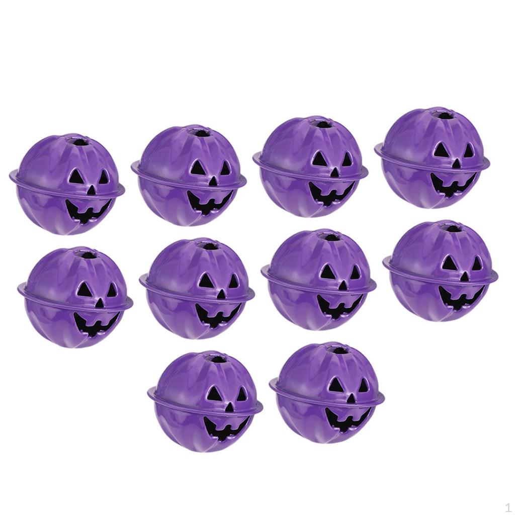 Festive Pumpkin Shaped Jingle Bells for DIY Crafts and Celebrations