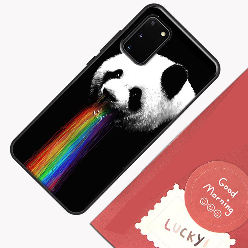 Cartoon Panda Phone Case For Samsung Galaxy S26 S25 Ultra S20 S21 S22 S23 S24 S10 Plus S25 FE Cover Shell