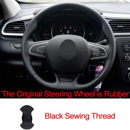 

Hand Sewing Car Steering Wheel Cover For Renault Kadjar Koleos Megane Talisman Scenic 2016-2019 Volant Braid on Steering-wheel