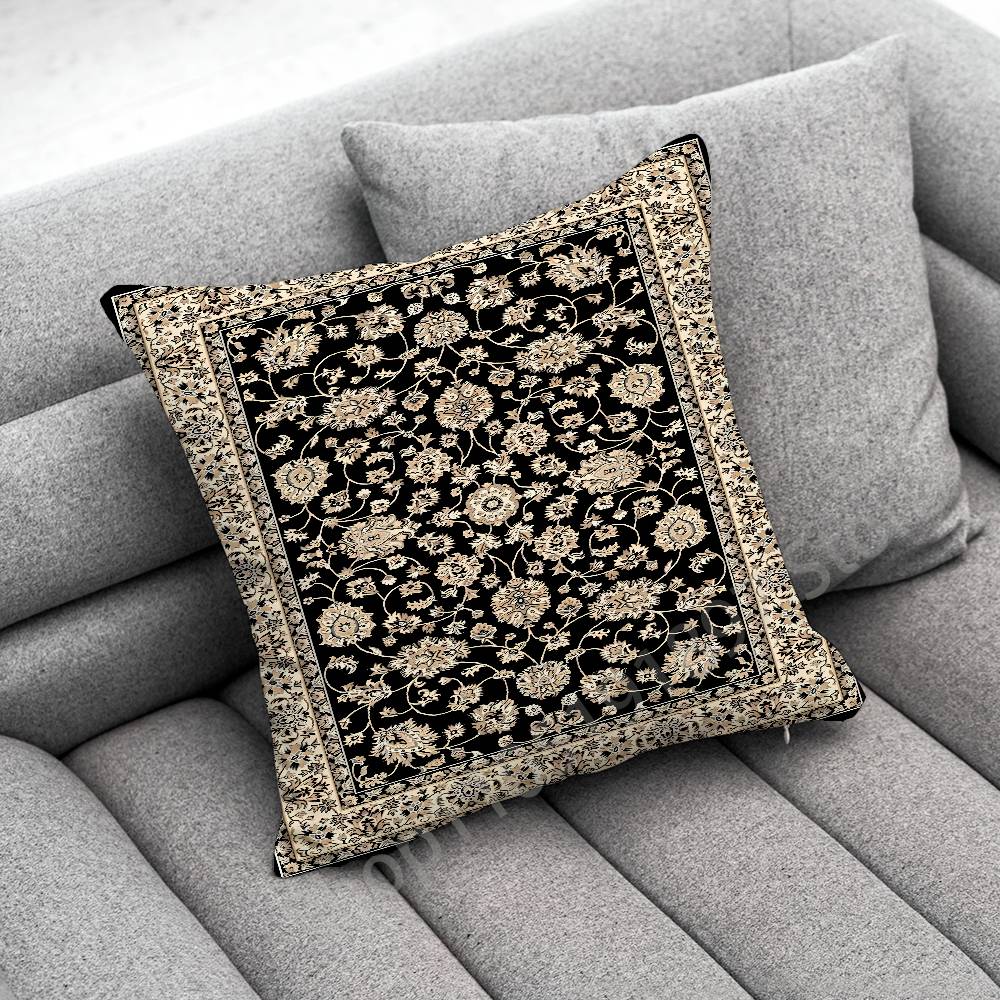 Persian Carpet Floral Pattern Throw Pillow Case For 50x50cm 40x40cm 55x55cm 45x45cm 30x30cm Square Bedroom Pillowcase Cover