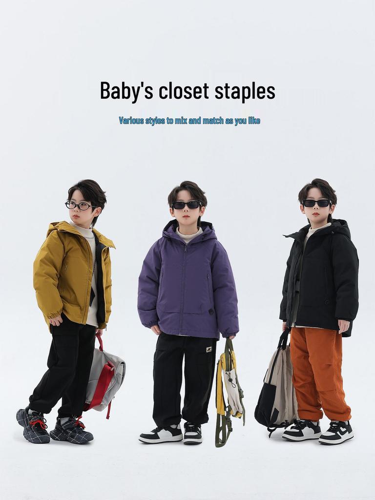 Children's Winter Ski Jacket 2025: Boys' Hooded Coat, Soft Shell, Warm Cotton Padded, for Kids