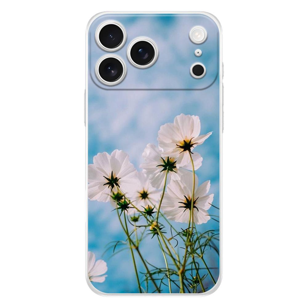 Soft Clear TPU Phone Case For iPhone 17 Air 16E 16 11 15 14 Pro MAX 12 13 7 8 Plus SE Easter Cover Summer Colorful Flower