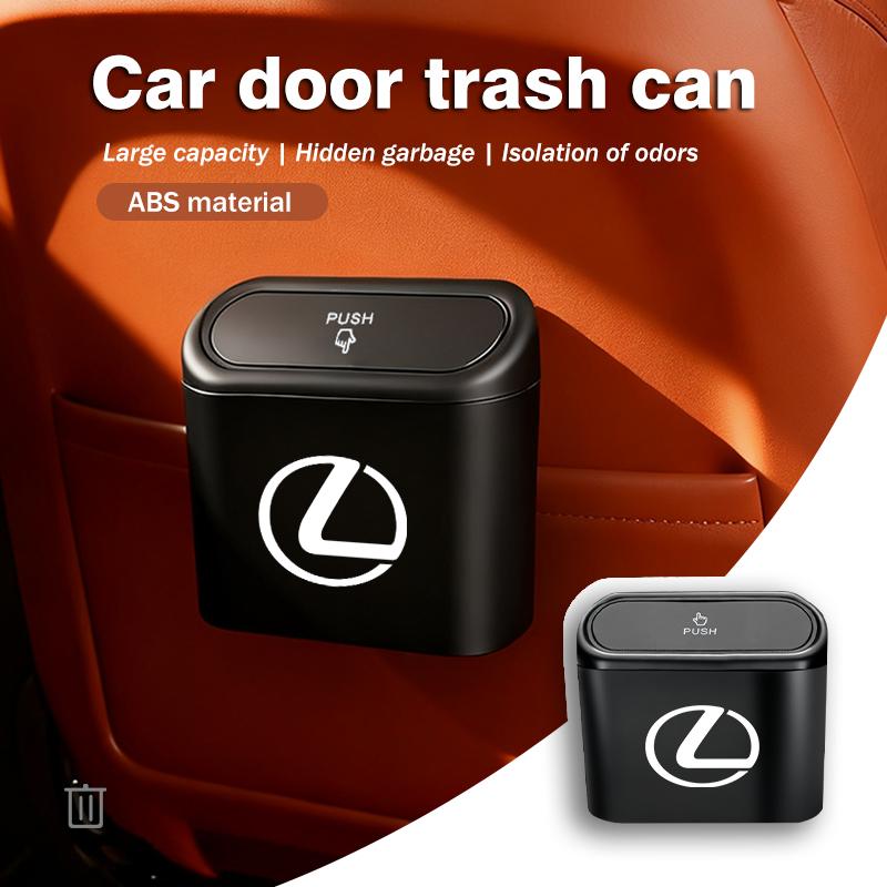 For Lexus Car Garbage Can Storage Box Rubbish Organizer Trash Bin CT200H ES250 ES300H IS250 IS200 GS300 GS460 GX470 LS400KP2