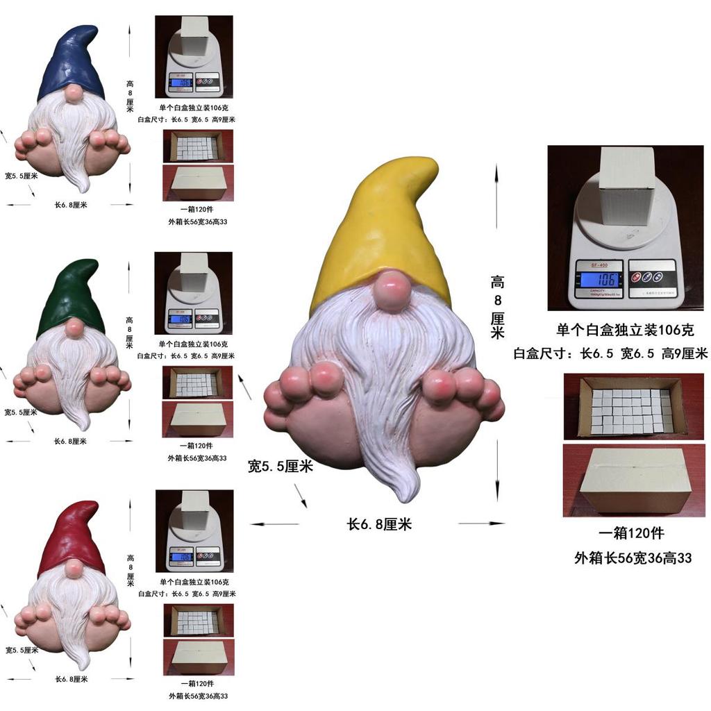 Dwarf Garden Miniature Resin Figurine With Christmas Theme For Home Decor And Giftgiving