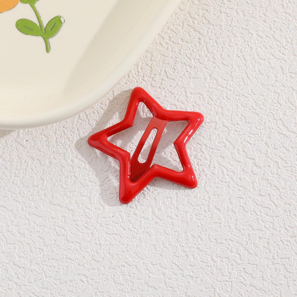 Children's Candy Color Star Hair Clips - Small Size BB Bangs Accessories