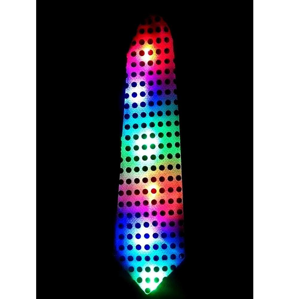 New Light Up  Flashing Striped Glowing EL Tie Luminous Necktie for Children Club Cosplay Tie