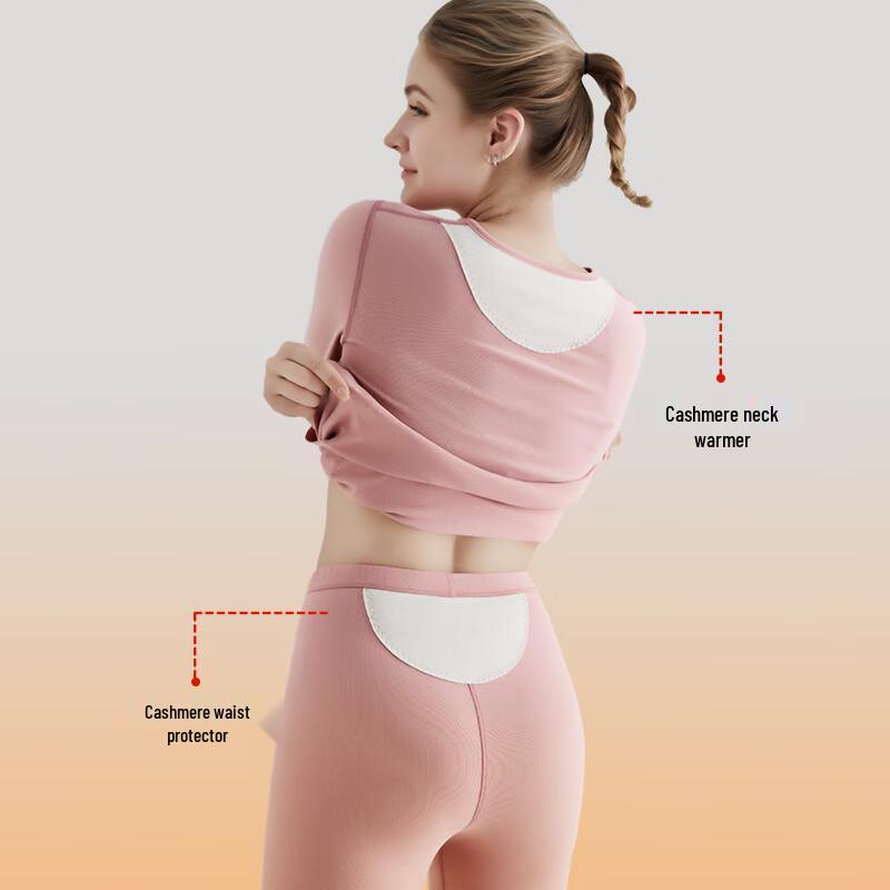 Hengyuanxiang Men's Cashmere Blend Thermal Base Layer Set