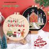 Merry Christmas 3D Hand Embroidery Kit: Santa Claus, Tree & Snowman DIY Gift