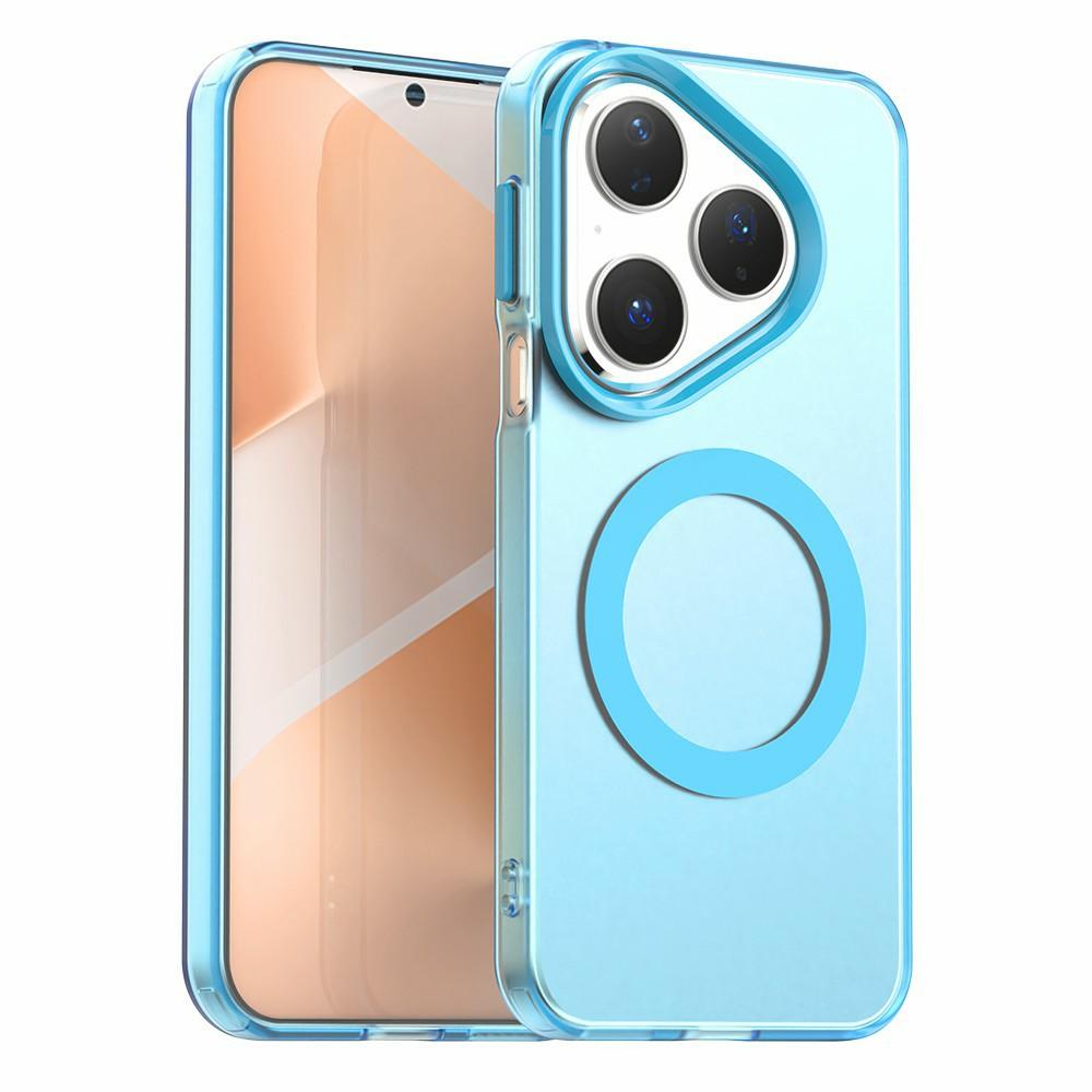 

For Huawei Pura 80 Case Compatible with MagSafe Anti Drop Hybrid Phone Back Cover Blue