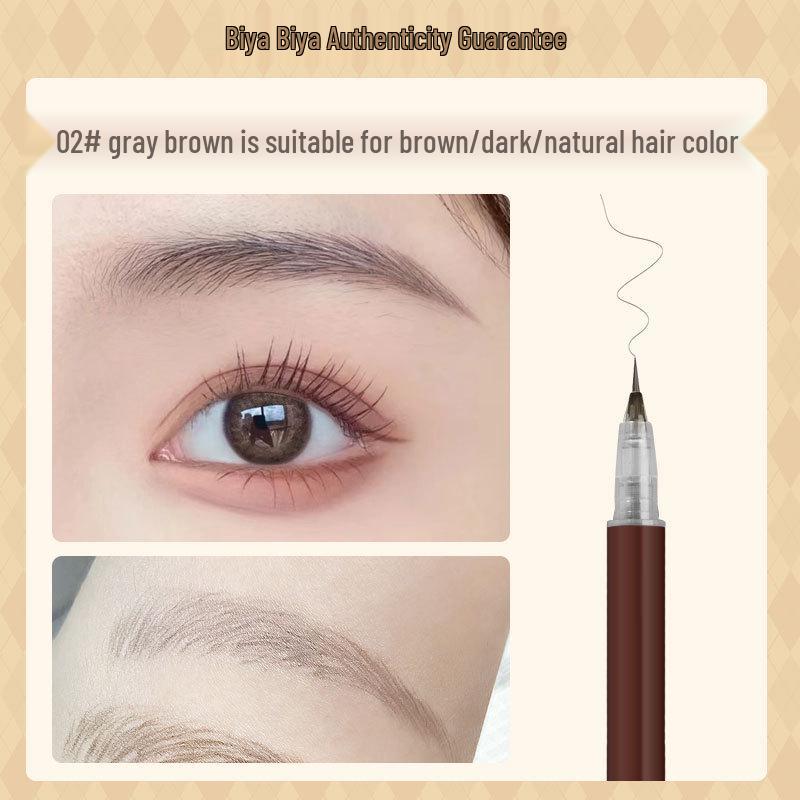 

Choose Biya Root-by-Root Waterproof Eyebrow Pencil - Natural Color, Smudge-Proof, Ultra-Fine, Liquid Formula.