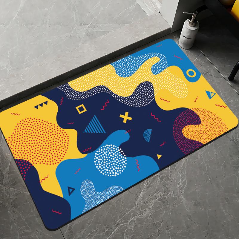 Diatom Mud Toilet Absorbent Anti Slip Pad, Bathroom Floor Mat, Waterproof Kitchen Floor Mat At the Bathroom Entrance