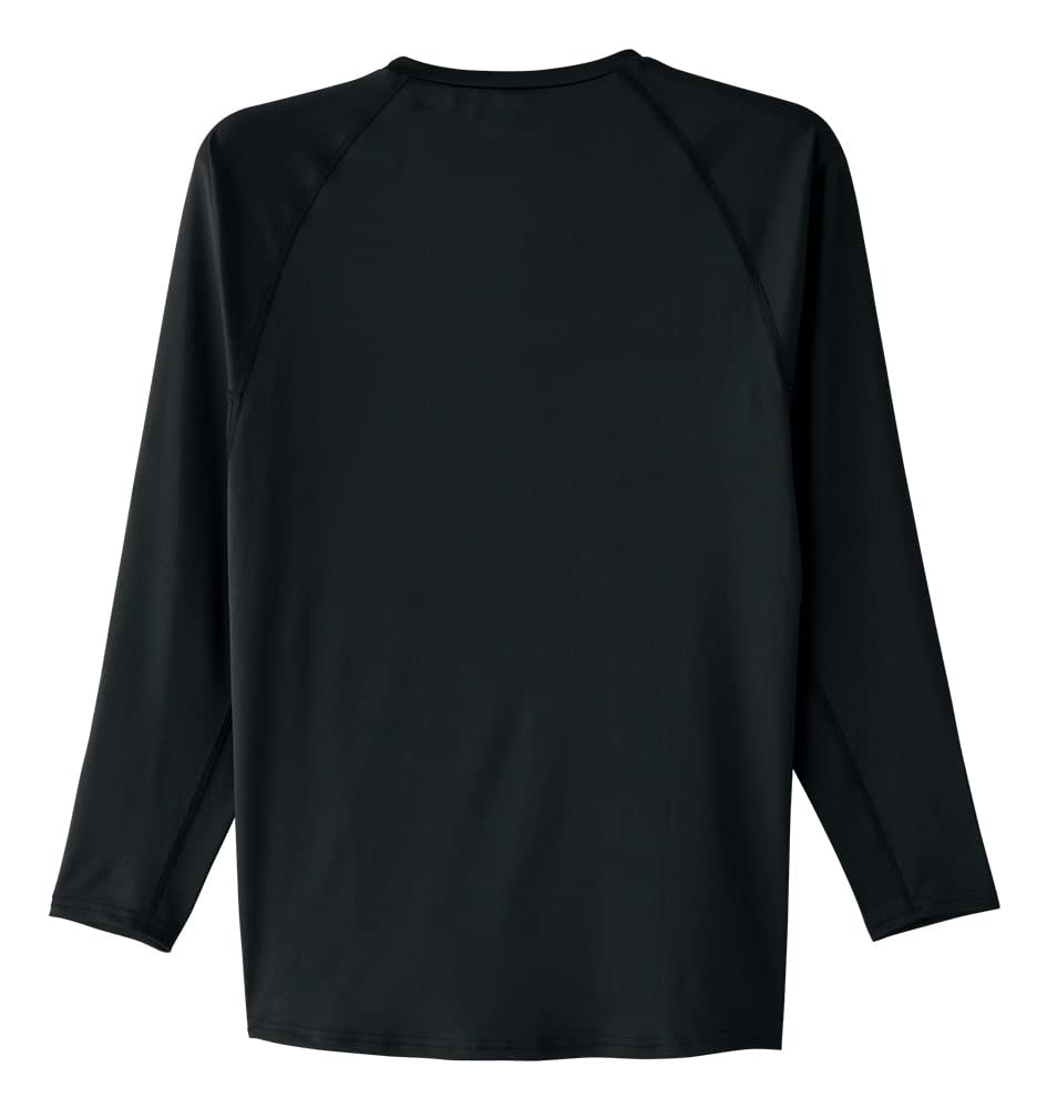 ASAHICHO Cool Size L Long-Sleeve Innerwear, Spring/Summer, Black, 0044,