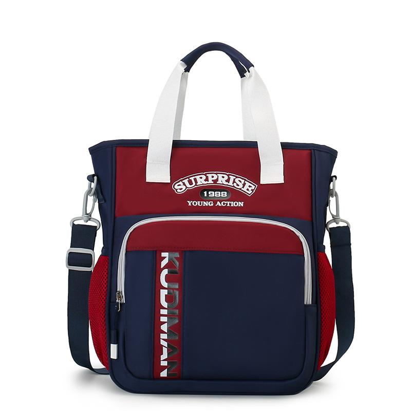 School Bag High Value Student Tutoring Bag Large Capacity Portable School Bag Lightweight Spine Protection Book Bag Versatile Anti-splashing Backpack