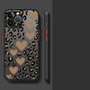 Leopard Love Star Case for iPhone 17 Pro Max 12 11 Air 14 16 Plus 15 XS XR 7 8 SE 13 Mini Funda Back Phone Cover