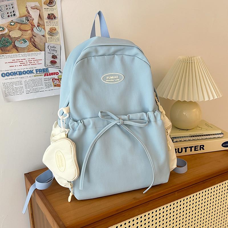 Schoolbag new middle and high school student schoolbag fresh and sweet wind backpack female large capacity primary school student leisure travel