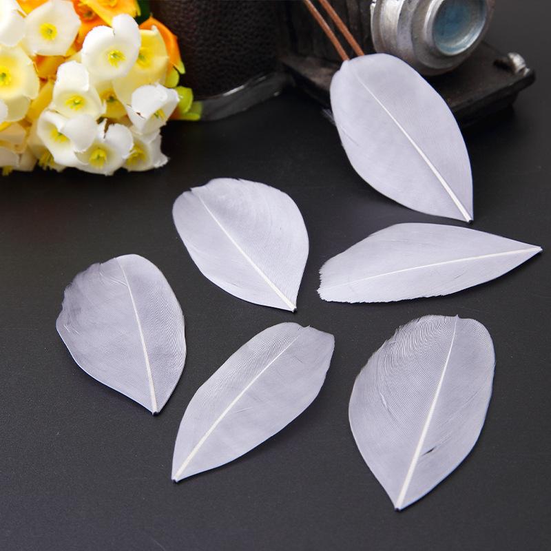 50Pcs26 Color Diy Jewelry Accessories Feather Color Floating Head Feather Goose Feather Craft Decorative Material