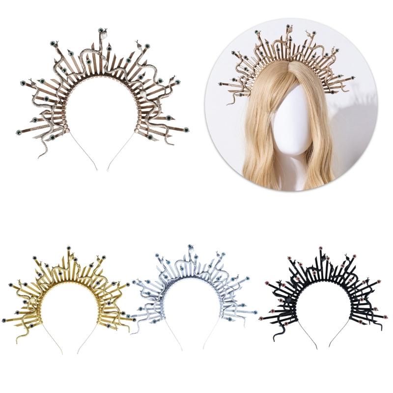 Mystical Snake Gothic Headwear Cosplay Hair Accesories Fashion Costume For Halloween Parties And Themed Event