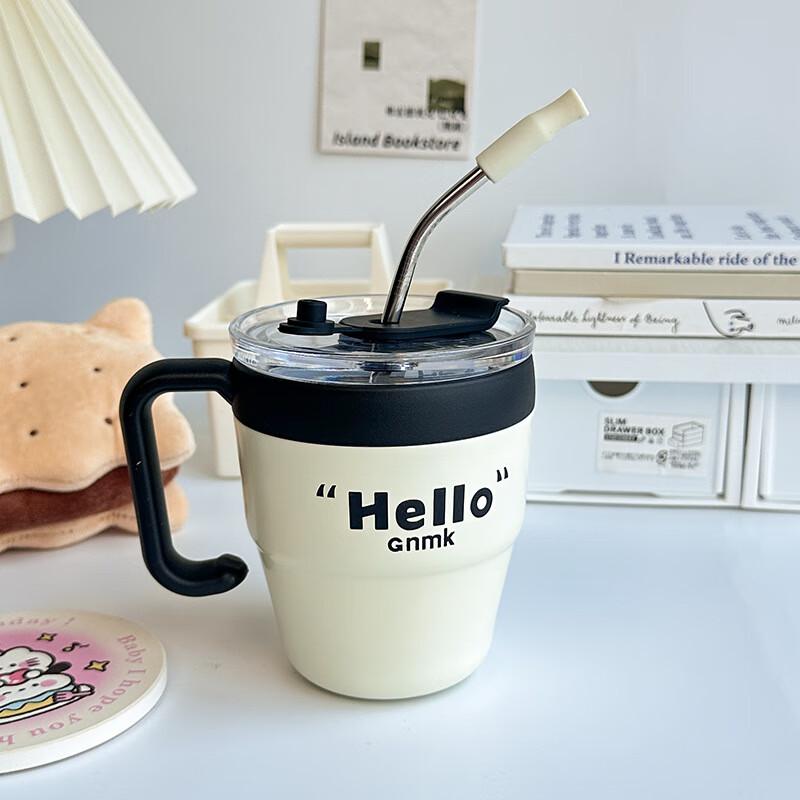 TLAKEHO Insulated Stainless Steel Tumbler with Straw