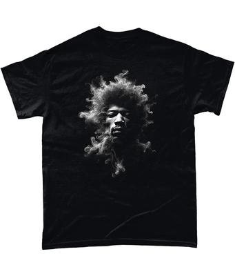 Maglietta Jimi Hendrix Effetto Fumo Immagine Woodstock Purple Haze Experience