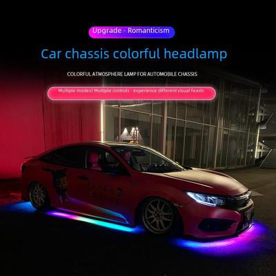 Waterproof Chassis Light: High Brightness, Fantasy Color, Voice-Controlled Decorative Light.