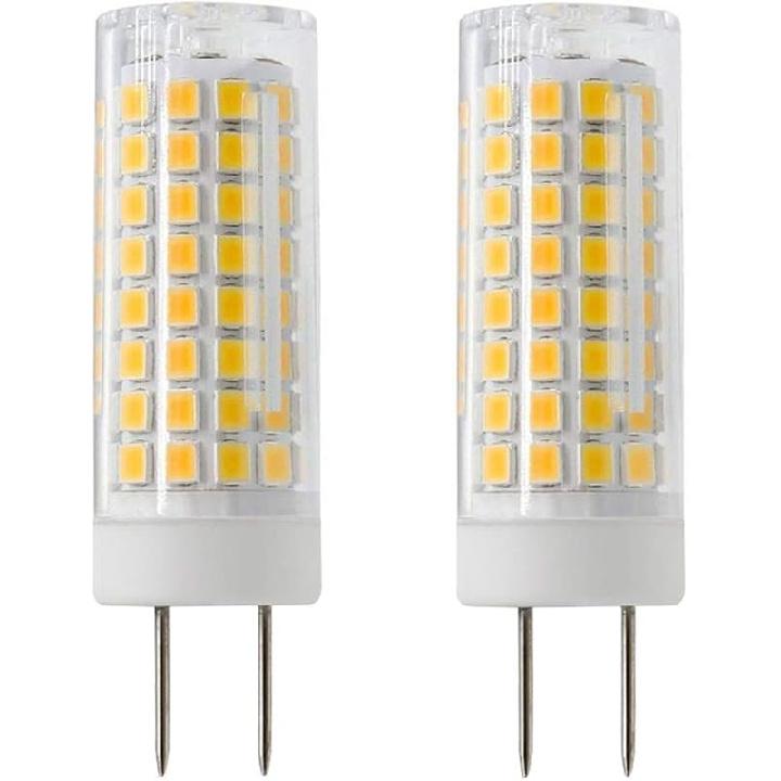 LED GY8.6 Bulb, 7W T4 G8 LED Bulb, 75W Halogen Bulb Replacement, GY8.6 Bi-pin Base Light Bulb, AC120V, for Under Counter Kitchen Lighting, Light