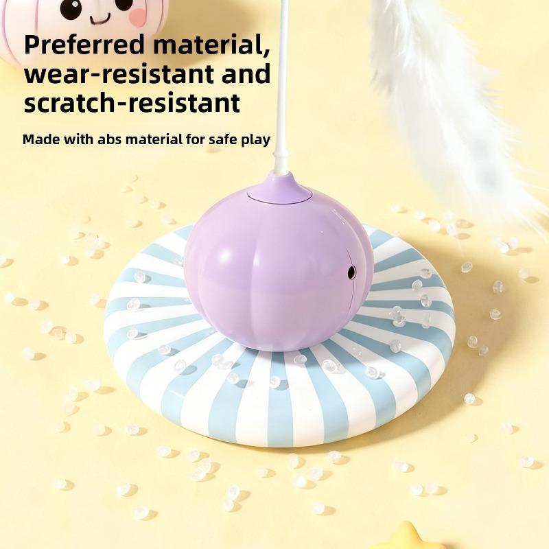 Electric Cat Toy Onion Laser Non-falling Puppet Kitten Long Pole Feather Laser Cat Toy