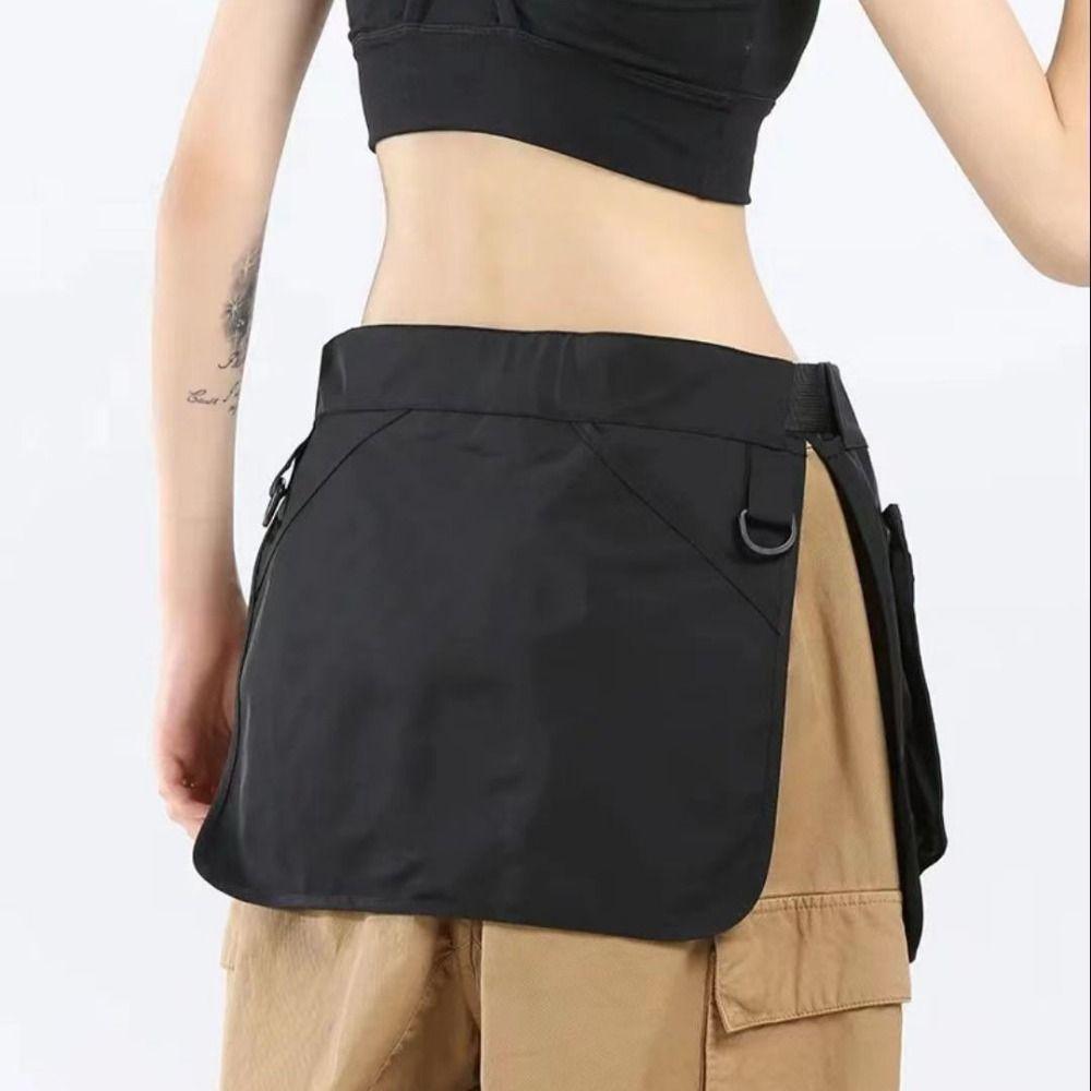 Multi-functional Waist Pack Black Fanny Pack Tool Pouch Apron Belt Bag  Camping