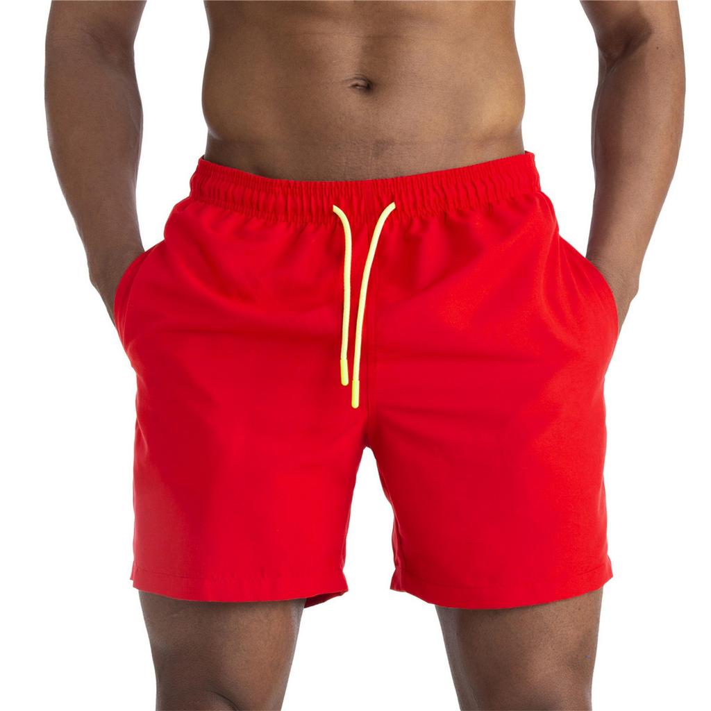 Herren Casual Color Outdoor Pocket Beach Arbeitshose Strandshorts Hose