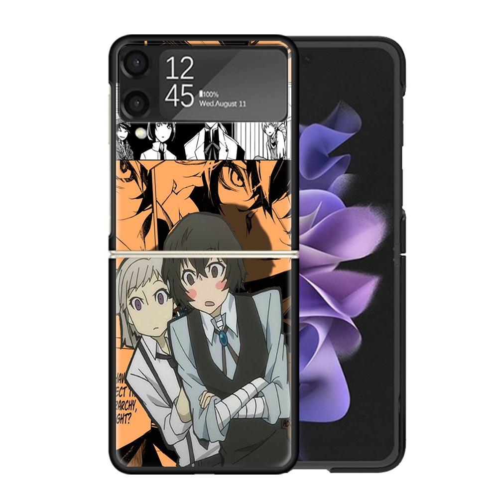 Bungo Stray Dogs Manga Clear Phone Case For Samsung Z Flip 7 6 5 4 3 Galaxy ZFlip7 ZFlip6 ZFlip5 ZFlip4 ZFlip3 5G Print Cover Z