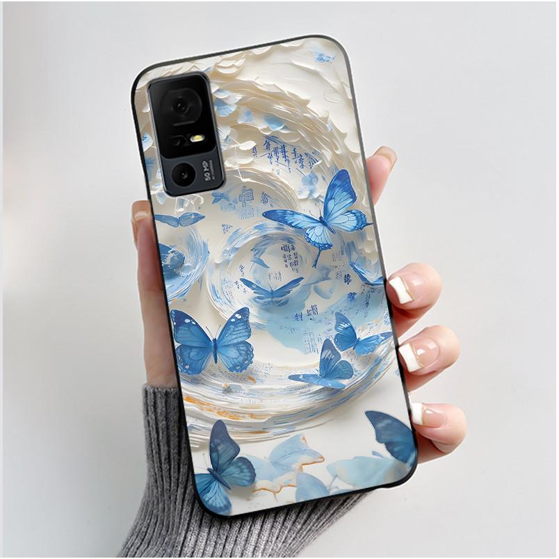 Cute Case For TCL 40 XL Fundas TCL 40T T608DL Cover For Lively Jitterbug Smart 4 Printing Shells Protective Soft Silicone Casing