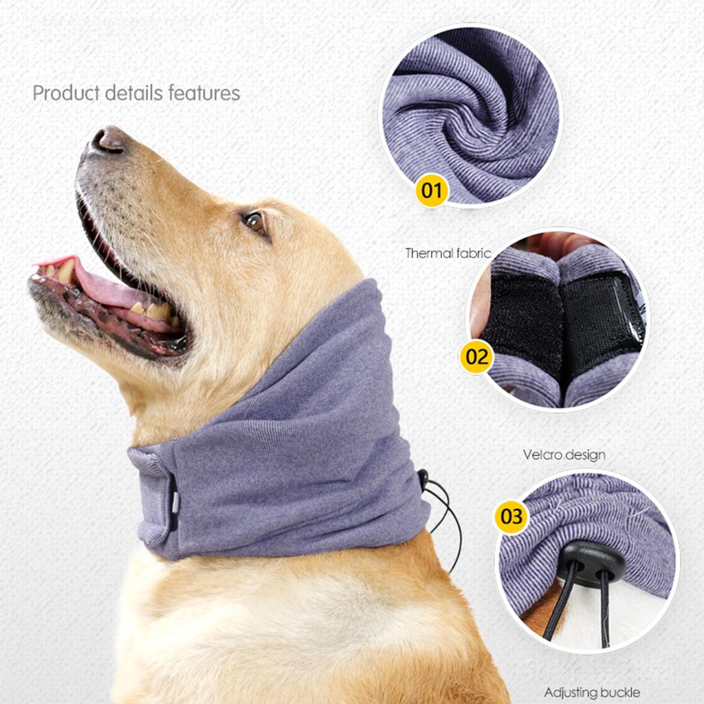 Puppy Ear Protections for Small Medium Large Dog Ear Wrap Scarf Neck Warmer Pet Dog Ear Cover Warm Head Wrap