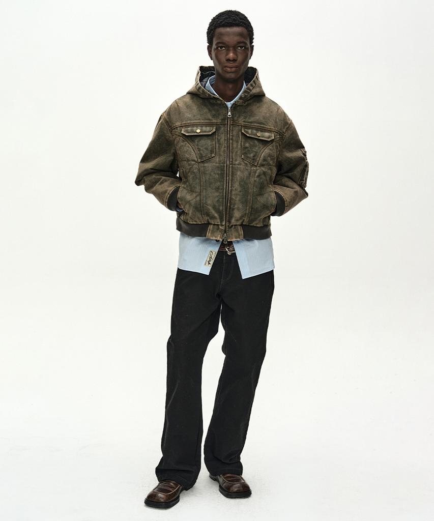 ADSB ANDERSSON BELL Milly Washed Hoodie Jacket (Khaki)