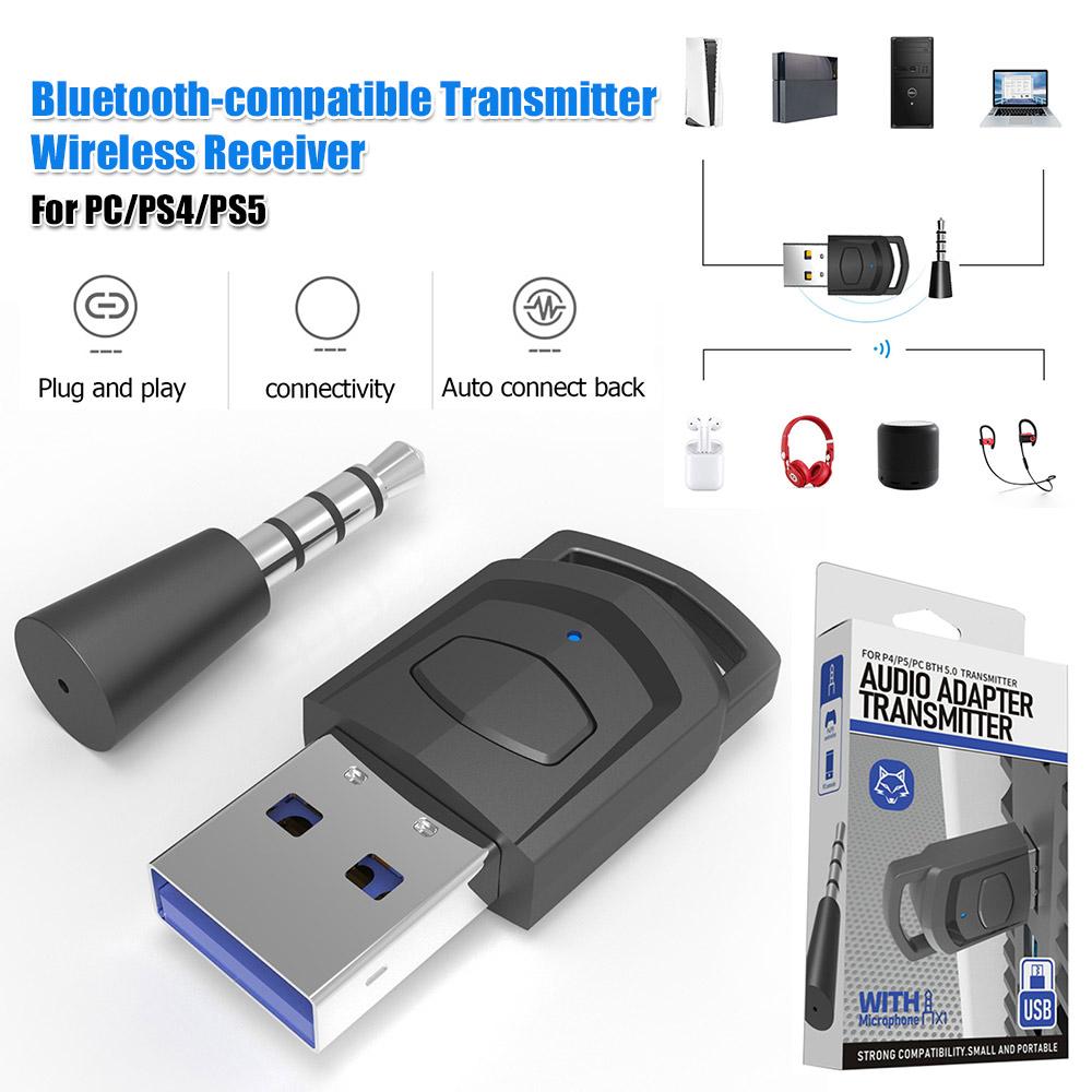 Bluetooth-compatible Audio Receiver Transmitter Wireless Receiver Adapter for PS5 PS4 Game Console Accessories