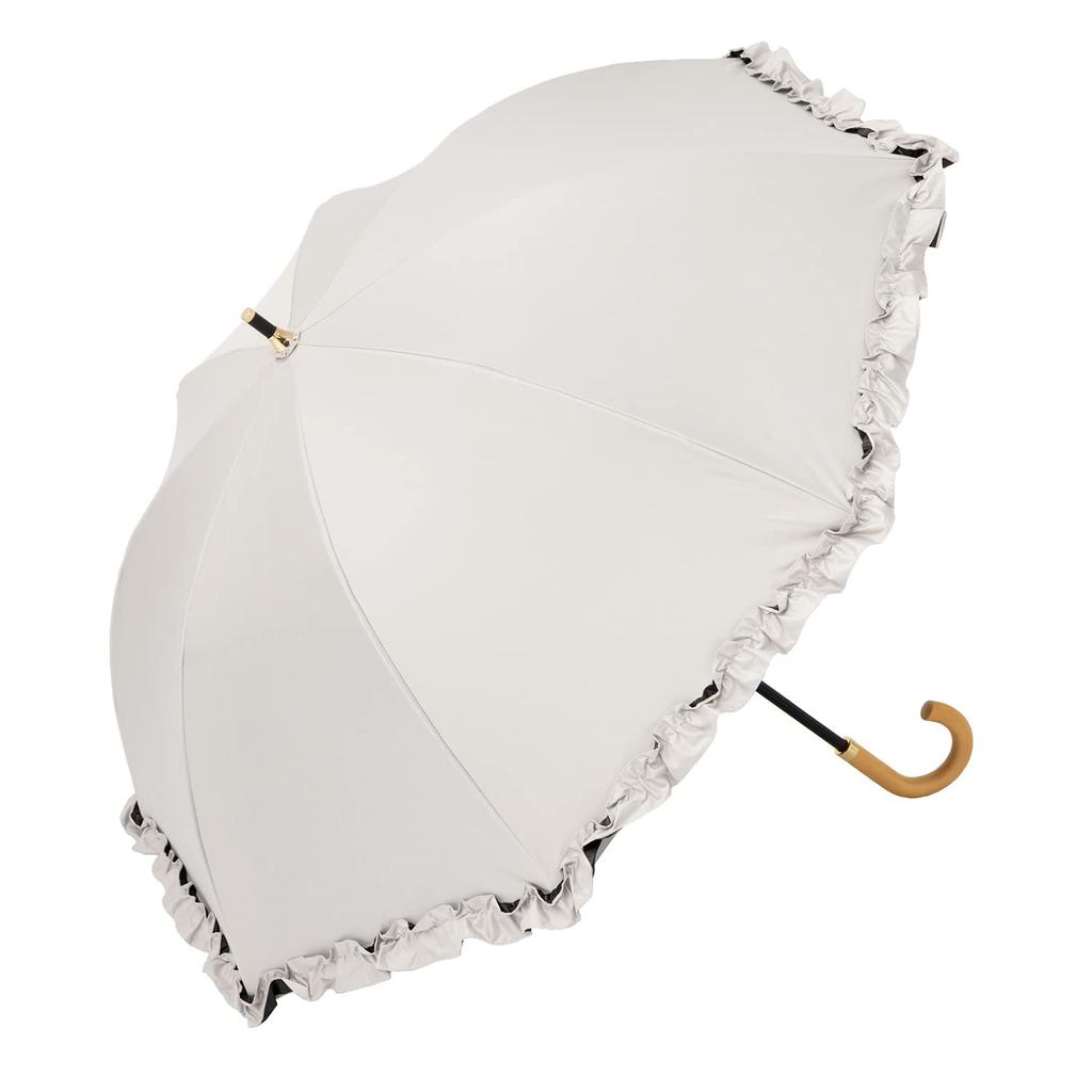 Cool Plus Compact Long Umbrella with Suitable for Both Sunny and Rainy 50cm x 8 Light UV Cut Grade 1 Light Slide Short UV-Blocking, Heat-Blocking,